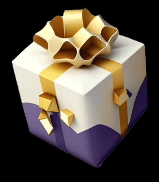Gift box with bow